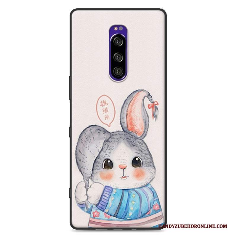 Custodia Sony Xperia 1 Protezione Tutto Incluso Morbido, Cover Sony Xperia 1 Cartone Animato Anti-caduta Macchiati