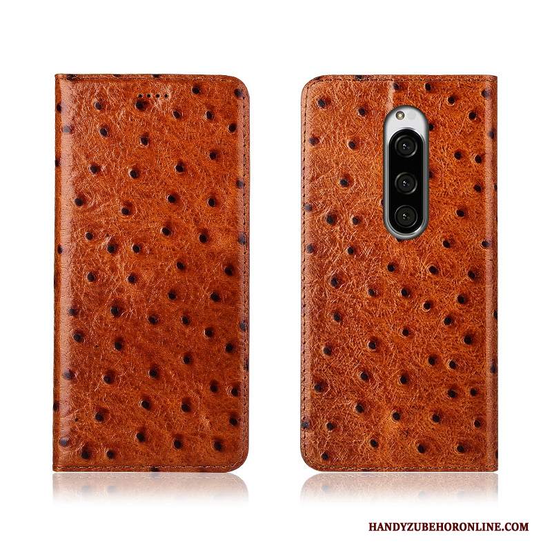 Custodia Sony Xperia 1 Silicone Morbido Anti-caduta, Cover Sony Xperia 1 Pelle Nuovo Nero