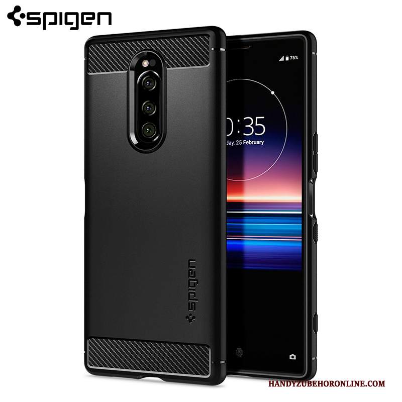 Custodia Sony Xperia 1 Silicone Nuovo Macchiati, Cover Sony Xperia 1 Protezione Anti-caduta Tutto Incluso