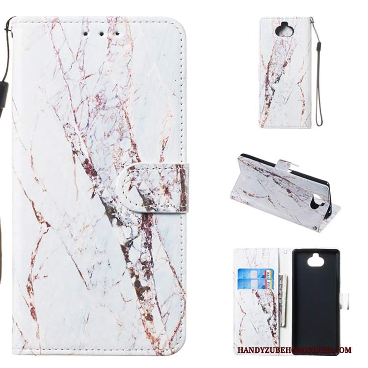 Custodia Sony Xperia 10 Pelle Anti-cadutatelefono, Cover Sony Xperia 10 Colore