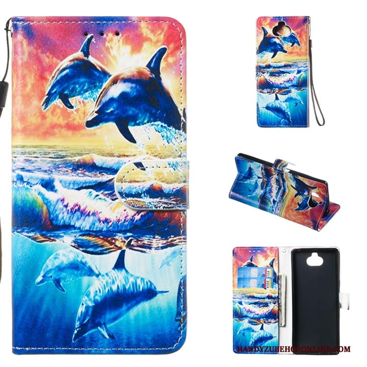 Custodia Sony Xperia 10 Pelle Anti-cadutatelefono, Cover Sony Xperia 10 Colore