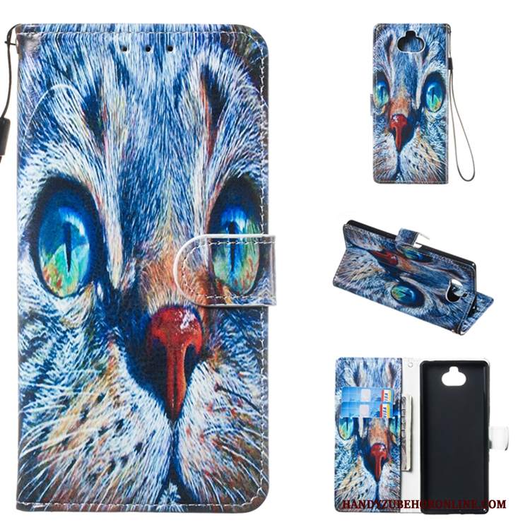 Custodia Sony Xperia 10 Pelle Anti-cadutatelefono, Cover Sony Xperia 10 Colore