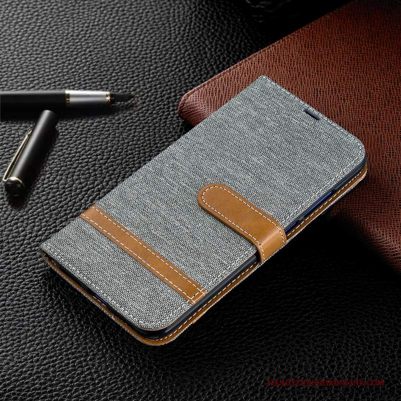 Custodia Sony Xperia 10 Pelle Grigiotelefono, Cover Sony Xperia 10 Protezione Affari Anti-caduta