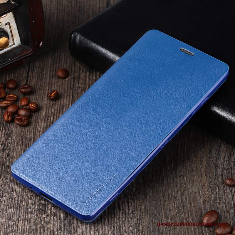 Custodia Sony Xperia 10 Pelle Oro Sottile, Cover Sony Xperia 10 Folio Morbido Colore