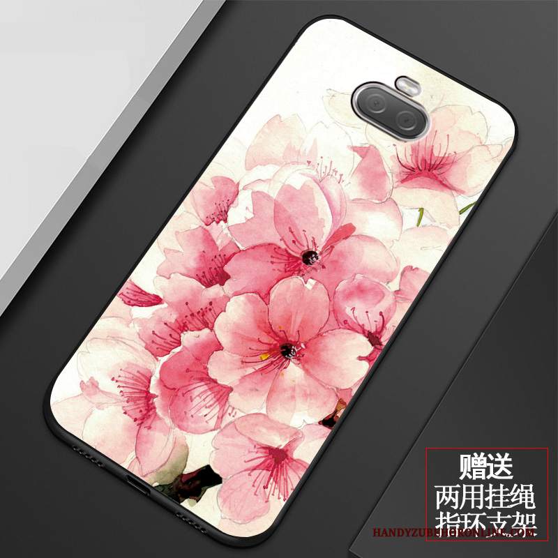 Custodia Sony Xperia 10 Plus Creativo Telefono Fiori, Cover Sony Xperia 10 Plus Silicone Piccola Tutto Incluso