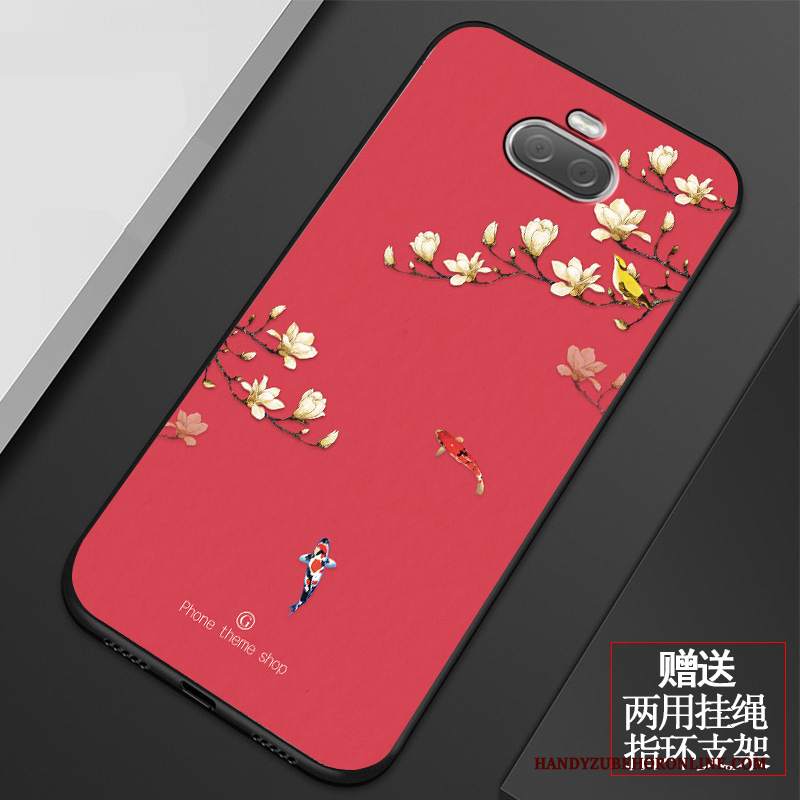 Custodia Sony Xperia 10 Plus Creativo Telefono Fiori, Cover Sony Xperia 10 Plus Silicone Piccola Tutto Incluso