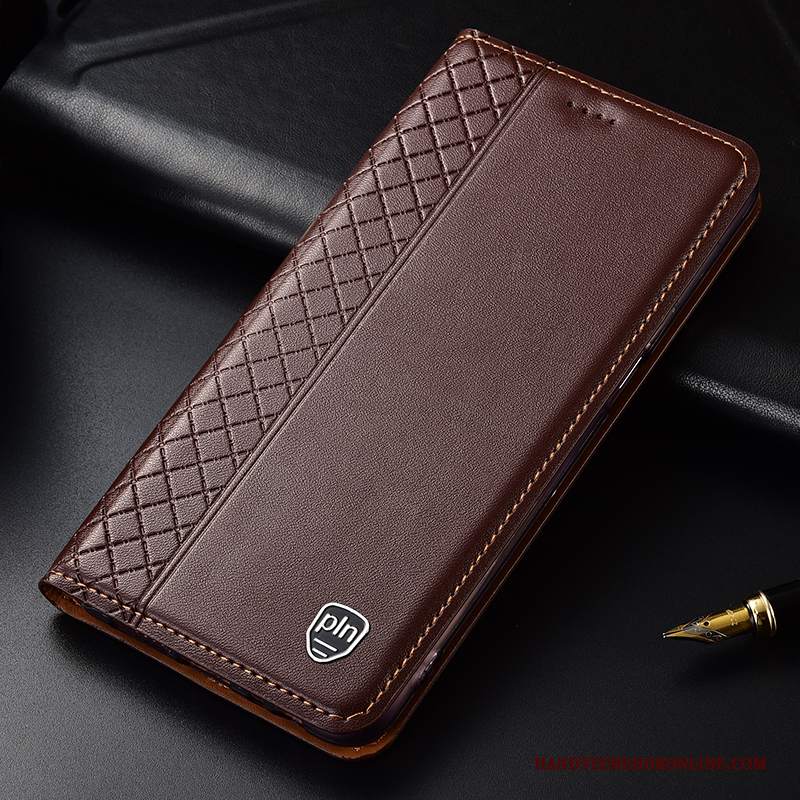 Custodia Sony Xperia 10 Plus Folio Giallotelefono, Cover Sony Xperia 10 Plus Pelle High End Anti-caduta