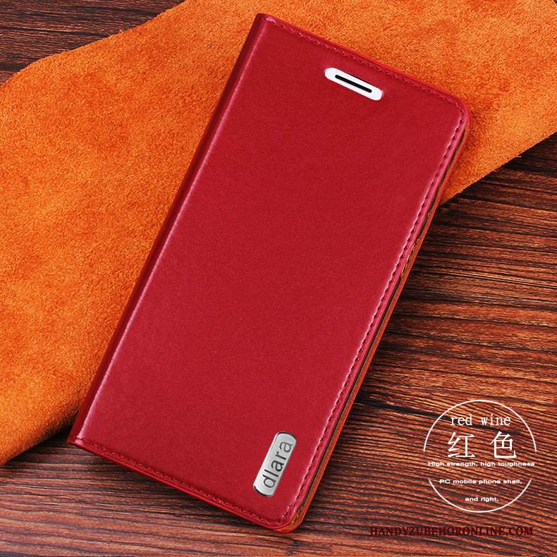 Custodia Sony Xperia 10 Plus Pelle Rosso Durevole, Cover Sony Xperia 10 Plus Folio