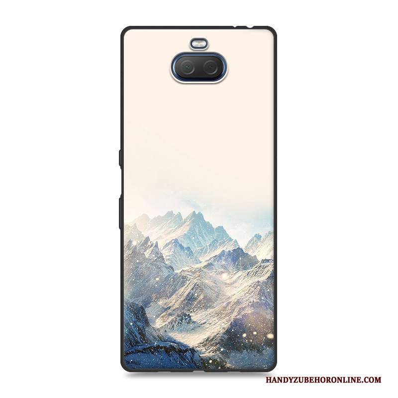 Custodia Sony Xperia 10 Protezione Blutelefono, Cover Sony Xperia 10 Colore Morbido Scenario