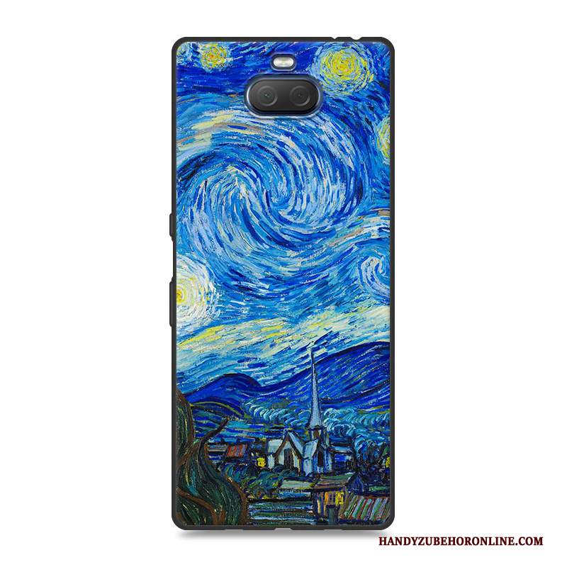 Custodia Sony Xperia 10 Protezione Blutelefono, Cover Sony Xperia 10 Colore Morbido Scenario