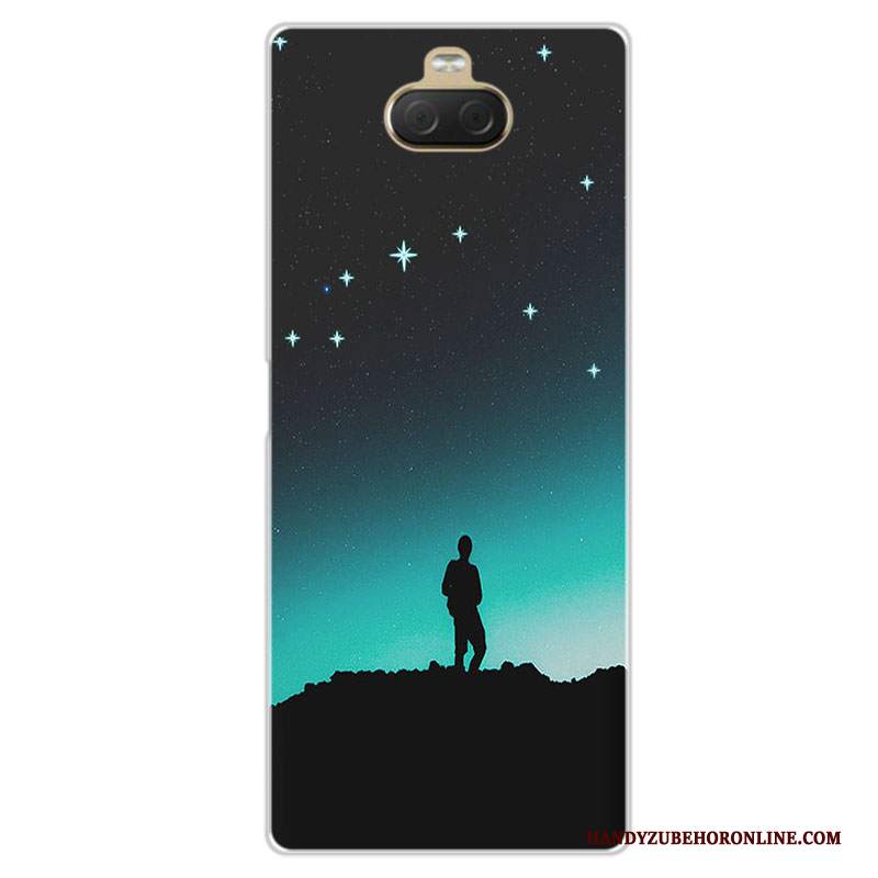 Custodia Sony Xperia 10 Silicone Tutto Incluso Blu, Cover Sony Xperia 10 Protezione Fresco Personalizza