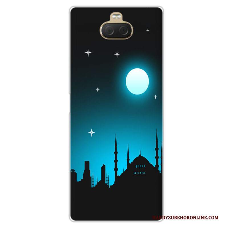 Custodia Sony Xperia 10 Silicone Tutto Incluso Blu, Cover Sony Xperia 10 Protezione Fresco Personalizza