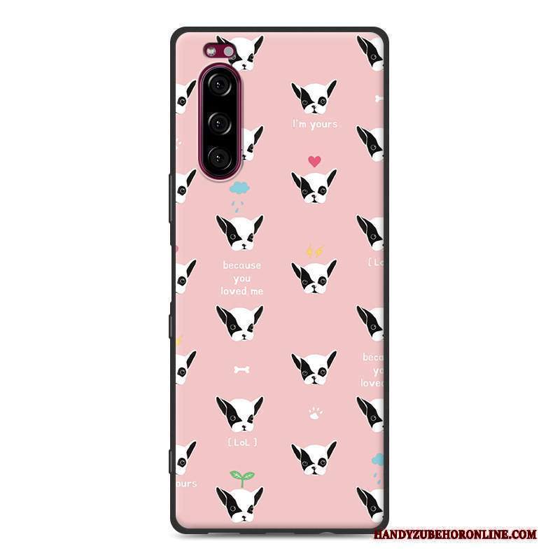 Custodia Sony Xperia 5 Cartone Animato Morbidotelefono, Cover Sony Xperia 5 Grigio Tutto Incluso