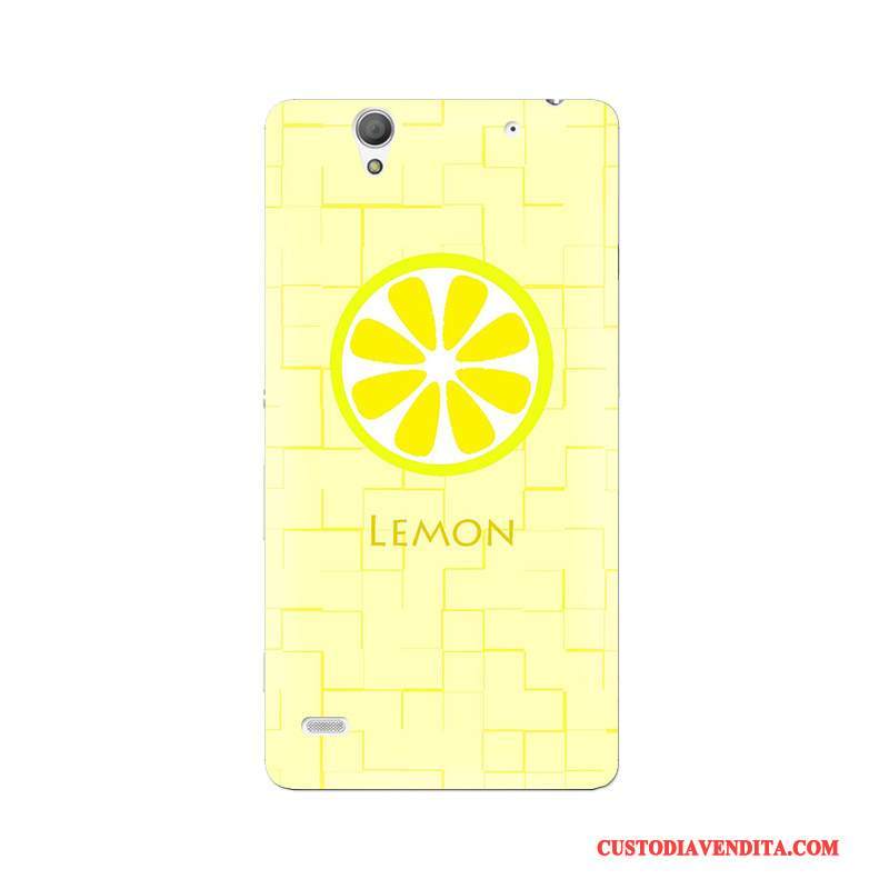 Custodia Sony Xperia C4 Silicone Telefono Giallo, Cover Sony Xperia C4 Protezione Sottile Personalizza