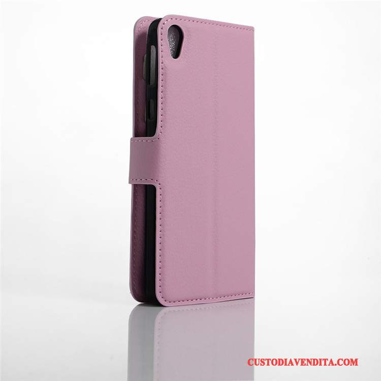 Custodia Sony Xperia E5 Pelle Telefono Chiaro, Cover Sony Xperia E5 Portafoglio Porpora