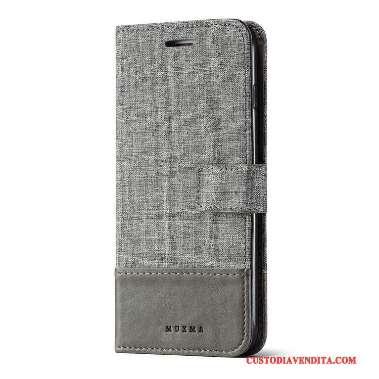 Custodia Sony Xperia L1 Pelle Supporto Carta, Cover Sony Xperia L1 Protezione Anti-caduta Denim