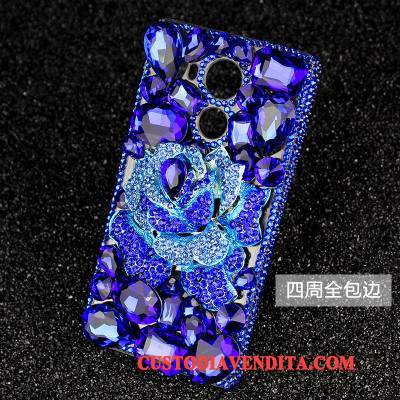 Custodia Sony Xperia L1 Protezione Anti-caduta Morbido, Cover Sony Xperia L1 Strass Rosatelefono