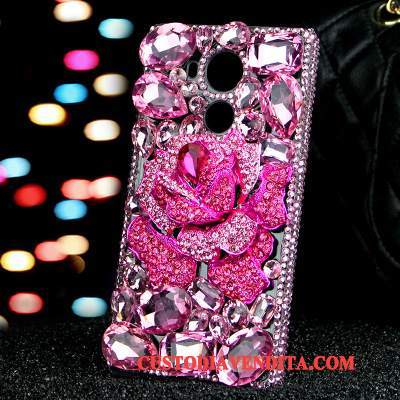 Custodia Sony Xperia L1 Protezione Anti-caduta Morbido, Cover Sony Xperia L1 Strass Rosatelefono