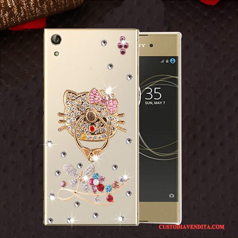 Custodia Sony Xperia L1 Protezione Anti-caduta Morbido, Cover Sony Xperia L1 Strass Rosatelefono