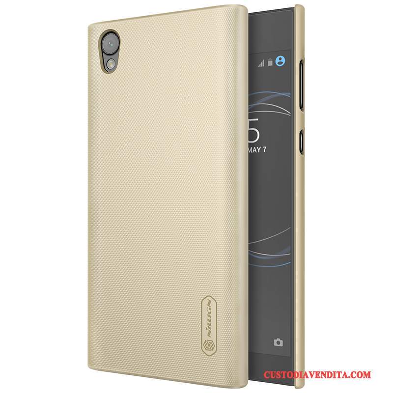 Custodia Sony Xperia L1 Protezione Macchiati Difficile, Cover Sony Xperia L1 Oro Antiscivolo