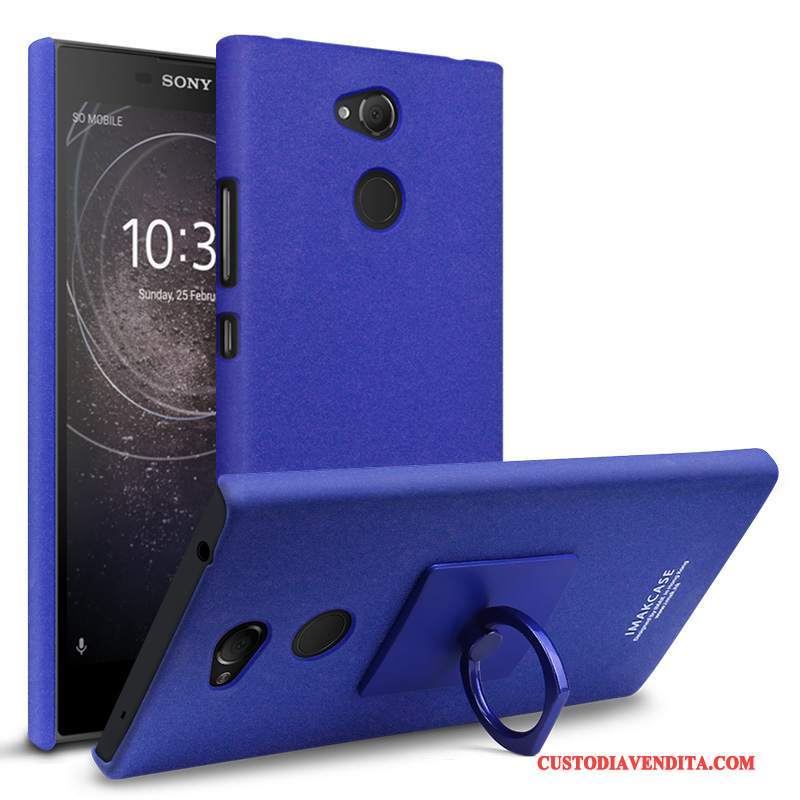 Custodia Sony Xperia L2 Creativo Supporto Nero, Cover Sony Xperia L2 Protezione Macchiati Ring