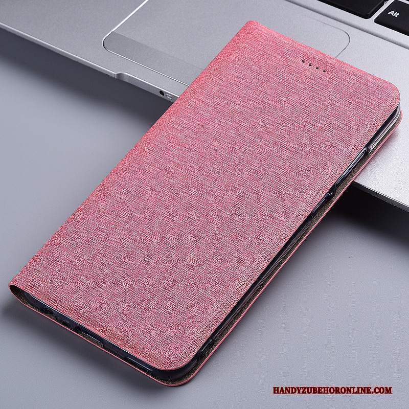 Custodia Sony Xperia L3 Pelle Cotone E Lino Anti-caduta, Cover Sony Xperia L3 Folio Blutelefono