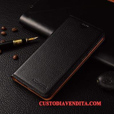 Custodia Sony Xperia M5 Dual Pelle Anti-cadutatelefono, Cover Sony Xperia M5 Dual Folio Affari Marrone