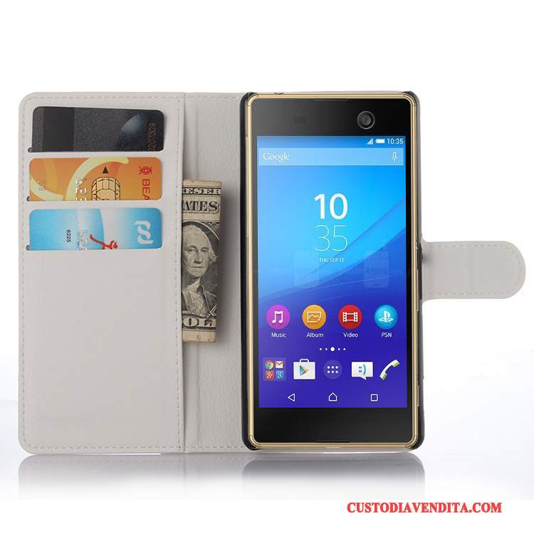 Custodia Sony Xperia M5 Dual Pelle Telefono, Cover Sony Xperia M5 Dual Protezione