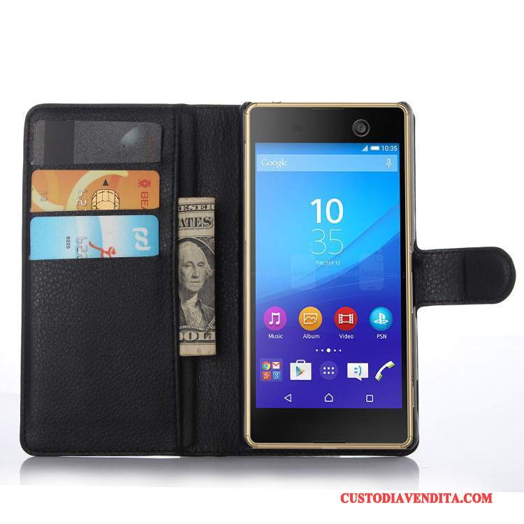 Custodia Sony Xperia M5 Dual Pelle Telefono, Cover Sony Xperia M5 Dual Protezione