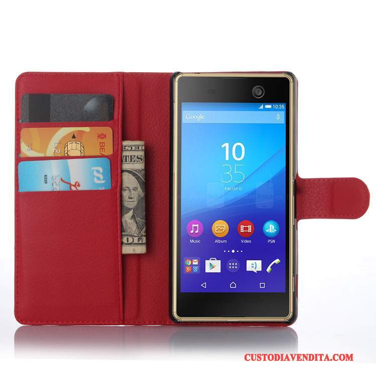 Custodia Sony Xperia M5 Dual Pelle Telefono, Cover Sony Xperia M5 Dual Protezione