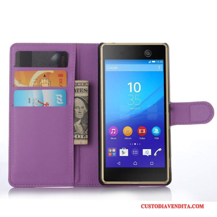 Custodia Sony Xperia M5 Dual Pelle Telefono, Cover Sony Xperia M5 Dual Protezione