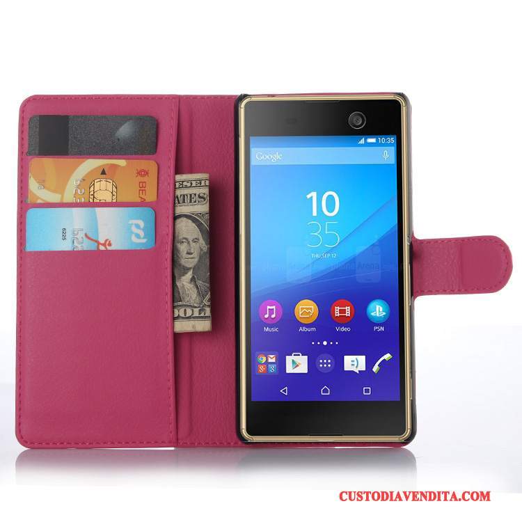 Custodia Sony Xperia M5 Dual Pelle Telefono, Cover Sony Xperia M5 Dual Protezione