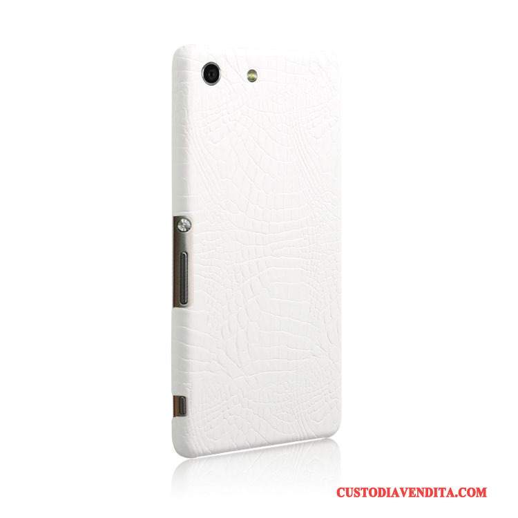 Custodia Sony Xperia M5 Dual Pelle Telefono Nuovo, Cover Sony Xperia M5 Dual Protezione Blu Chiaro Modello Coccodrillo