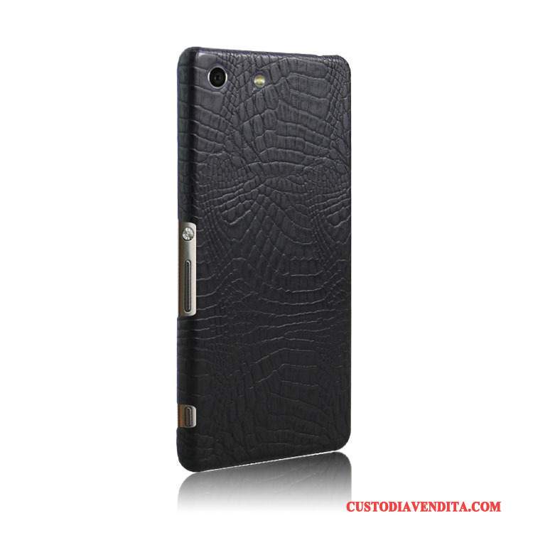 Custodia Sony Xperia M5 Dual Pelle Telefono Nuovo, Cover Sony Xperia M5 Dual Protezione Blu Chiaro Modello Coccodrillo