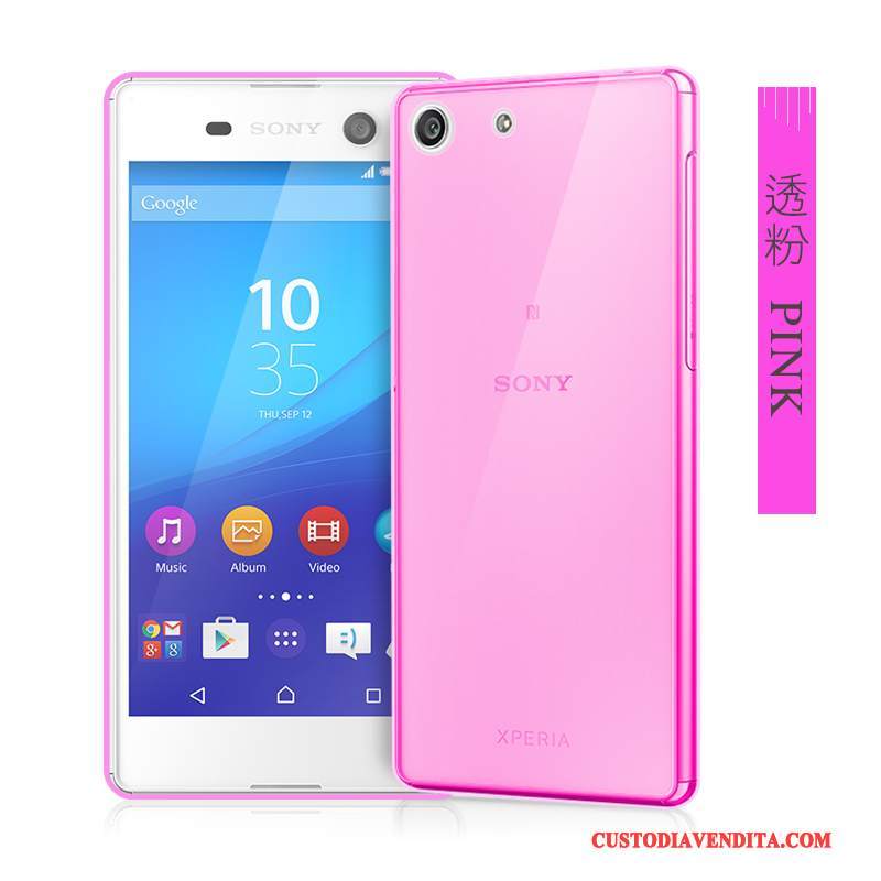 Custodia Sony Xperia M5 Dual Silicone Telefono Trasparente, Cover Sony Xperia M5 Dual Protezione Grande Morbido