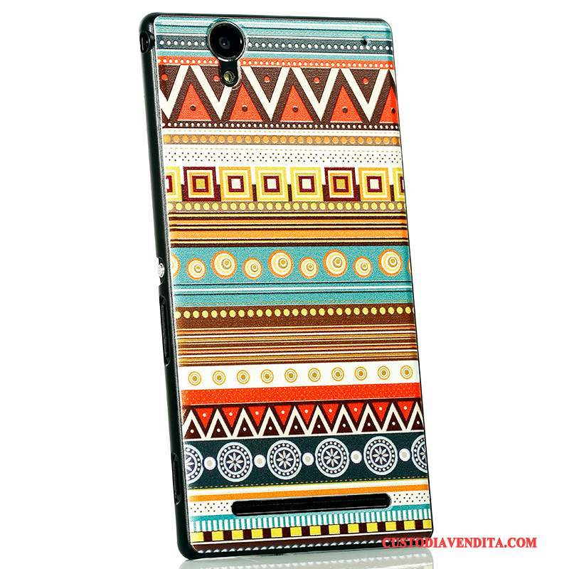 Custodia Sony Xperia T2 Colore Telefono Macchiati, Cover Sony Xperia T2 Protezione Nero Nuovo