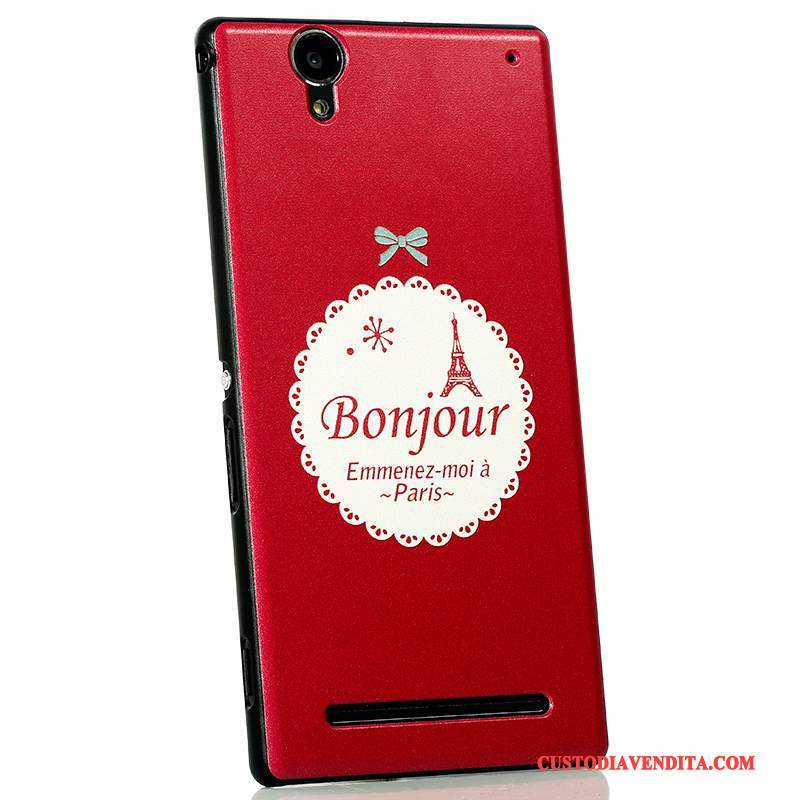 Custodia Sony Xperia T2 Colore Telefono Macchiati, Cover Sony Xperia T2 Protezione Nero Nuovo