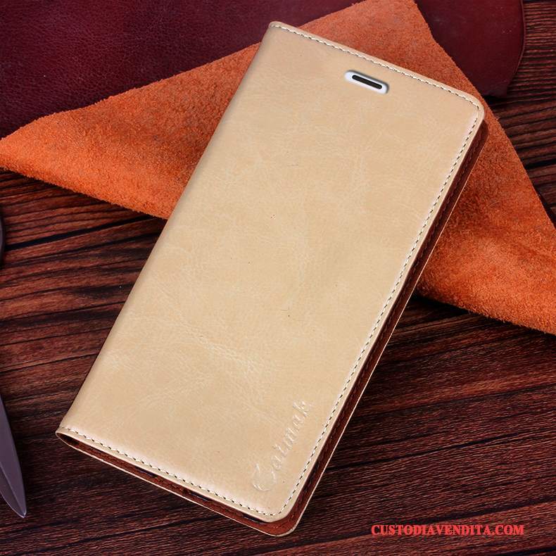 Custodia Sony Xperia T2 Pelle Oro, Cover Sony Xperia T2 Protezione