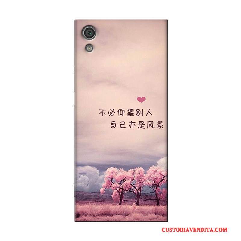 Custodia Sony Xperia X Cartone Animato Personalizza Morbido, Cover Sony Xperia X Protezione Porpora Trasparente