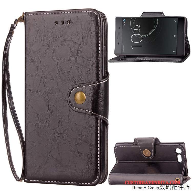 Custodia Sony Xperia X Compact Pelle Morbido Tutto Incluso, Cover Sony Xperia X Compact Folio Telefono