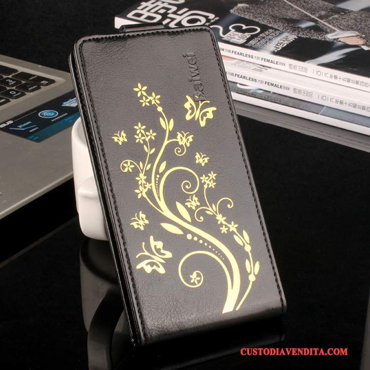 Custodia Sony Xperia X Compact Pelle Oro Modello, Cover Sony Xperia X Compact Protezione Porpora Anti-caduta