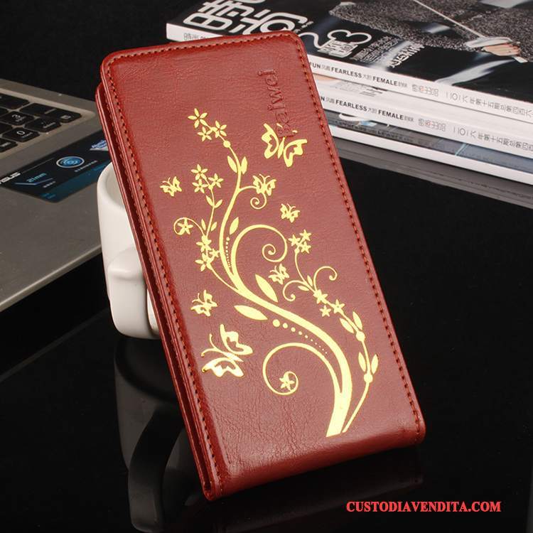 Custodia Sony Xperia X Compact Pelle Oro Modello, Cover Sony Xperia X Compact Protezione Porpora Anti-caduta