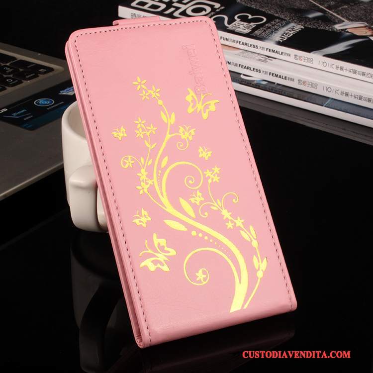 Custodia Sony Xperia X Compact Pelle Oro Modello, Cover Sony Xperia X Compact Protezione Porpora Anti-caduta