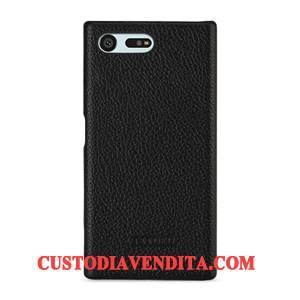 Custodia Sony Xperia X Compact Pelle Verde Antiscivolo, Cover Sony Xperia X Compact Protezione Telefono