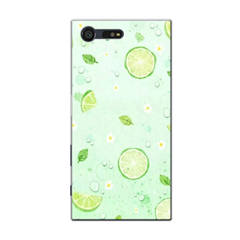 Custodia Sony Xperia X Compact Silicone Frutta Anguria, Cover Sony Xperia X Compact Piccola Verde