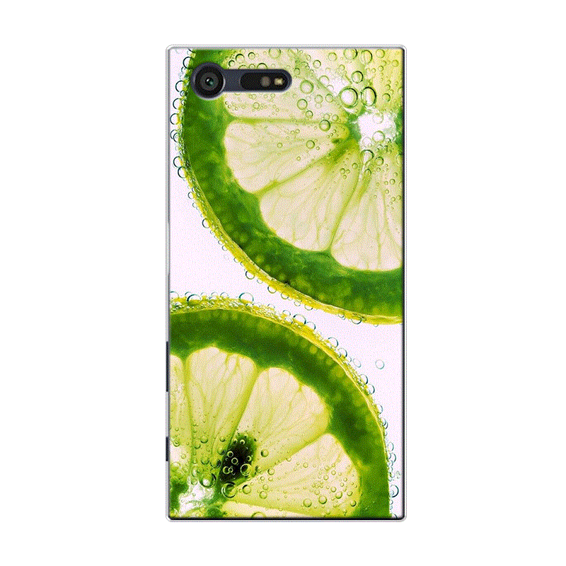 Custodia Sony Xperia X Compact Silicone Frutta Anguria, Cover Sony Xperia X Compact Piccola Verde