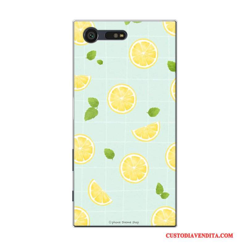 Custodia Sony Xperia X Compact Silicone Rosa Piccola, Cover Sony Xperia X Compact Frutta Tutto Incluso