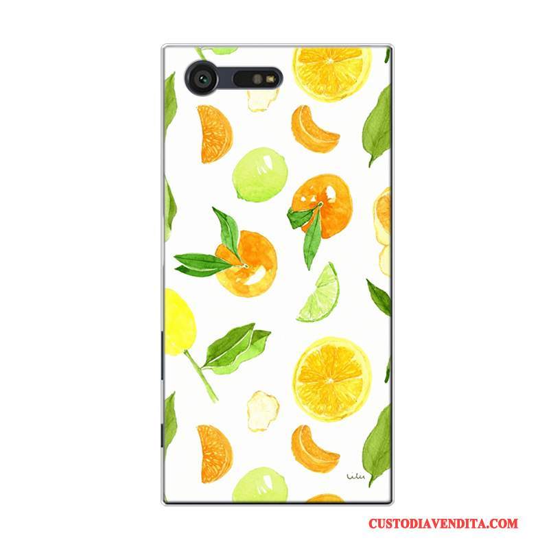 Custodia Sony Xperia X Compact Silicone Rosa Piccola, Cover Sony Xperia X Compact Frutta Tutto Incluso