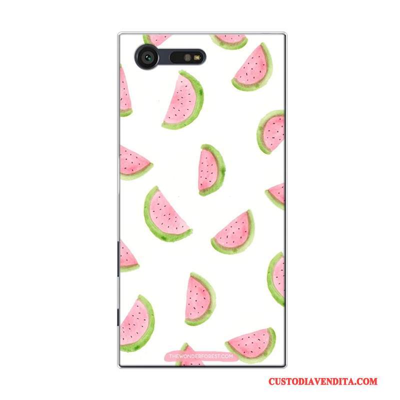 Custodia Sony Xperia X Compact Silicone Rosa Piccola, Cover Sony Xperia X Compact Frutta Tutto Incluso