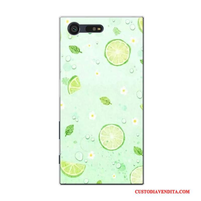 Custodia Sony Xperia X Compact Silicone Rosa Piccola, Cover Sony Xperia X Compact Frutta Tutto Incluso